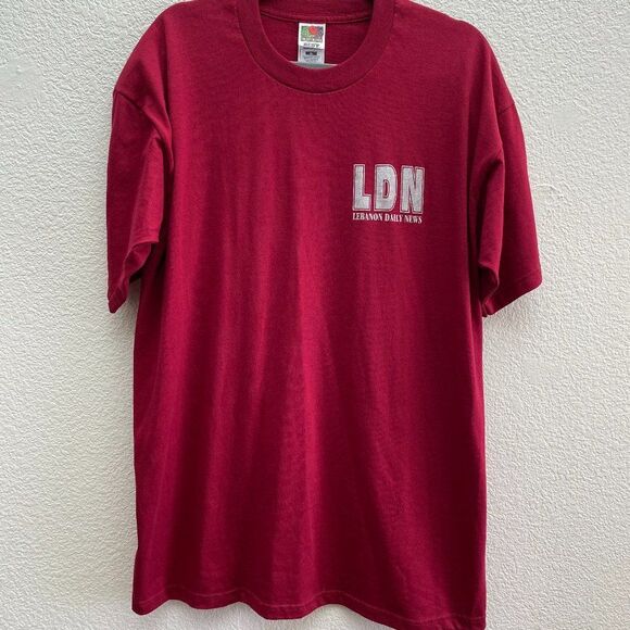 Lebanon Daily News Lebanon Valley Pennsylvania Fruit Of The Loom T-Shirt VTG XL - Picture 1 of 3